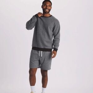 Feat BlanketBlend Crewneck Sweatshirt Gray Ultra Soft Lightweight Pullover Med